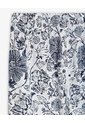Pantalón Relaxed Tiro Medio Azul Estampado Mujer Azul de Gef