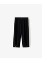 Pantalón Loose Tiro Medio Negro Mujer Negro de Gef