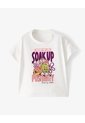 Camiseta Regular Bob Esponja Blanca Niña Blanco de Gef