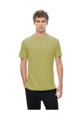 Camiseta Deportiva Control Humedad Amarilla Hombre Amarillo Gef