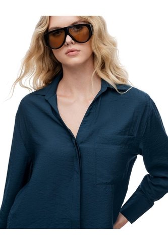 Camisa Regular Azul Mujer Azul Gef