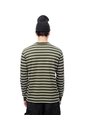 Camibuzo Regular Algodón Rayas Hombre Verde de Gef