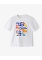 Camiseta Regular Manga Corta Blanca Niña Blanco de Gef