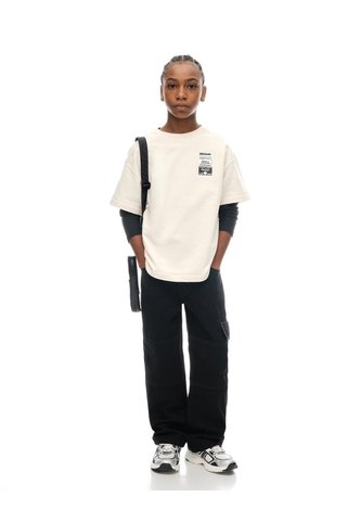 Jean Regular Tiro Medio D Im Negro Niño Azul Gef