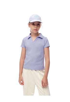 Polo Slim Tejido De Punto Lavanda Niña Lila