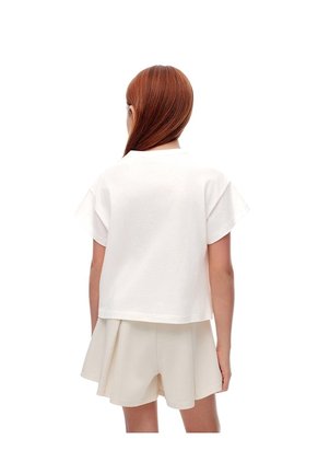 Camiseta Regular Bob Esponja Blanca Niña Blanco