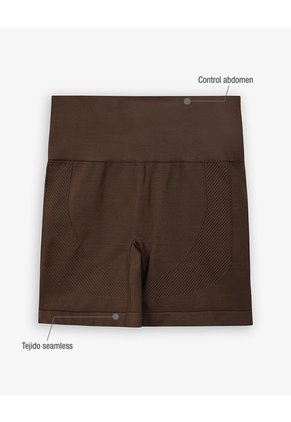 Biker Deportivo Seamless Chocolate Mujer Chocolate
