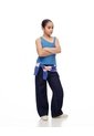 Camiseta Asimétrica Slim Rib Algodón Azul Niña Azul de Gef