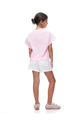 Camiseta Regular Moana Rosada Niña Rosa