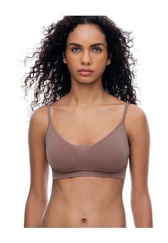 Top Soporte Medio Café Mujer Cafe Gef