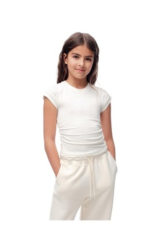 Camiseta Regular Blanca Niña Blanco Gef