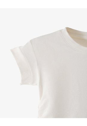 Camiseta Regular Blanca Niña Blanco