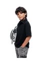 Polo Regular Negra Niño Negro de Gef