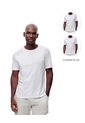 Camiseta Slim Algodón X2unds Blanca Hombre Blanco de Gef