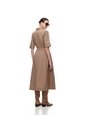 Vestido Midi Falda En A Café Mujer Cafe de Gef