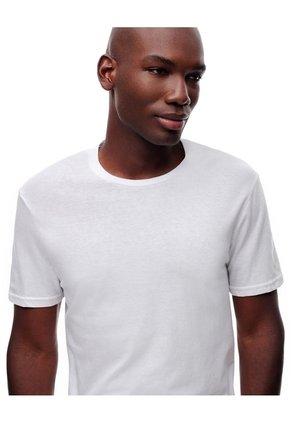 Camiseta Slim Algodón X2unds Blanca Hombre Blanco