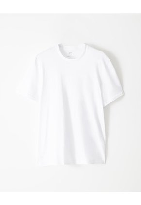 Camiseta Slim Algodón X2unds Blanca Hombre Blanco