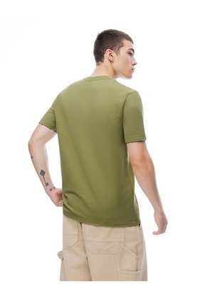 Camiseta Regular Manga Corta Verde Hombre Verde