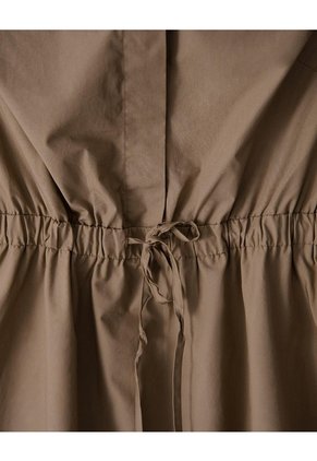 Vestido Midi Falda En A Café Mujer Cafe