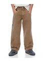 Pantalón Regular Tiro Medio Drill D Im Habano Niño Azul de Gef