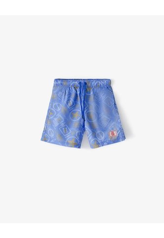 Short Pantaloneta Azul Estampado Niño Azul Gef