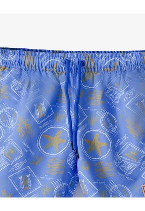Short Pantaloneta Azul Estampado Niño Azul