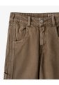 Pantalón Regular Tiro Medio Drill D Im Habano Niño Azul de Gef