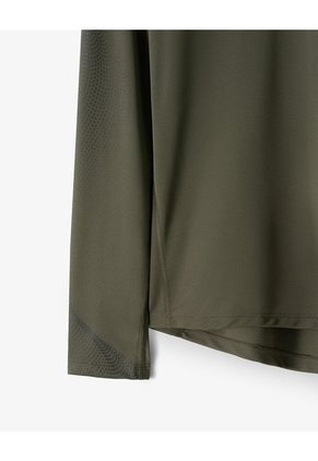Camiseta Regular Manga Larga Taupe Estampado Hombre Marron Claro