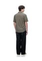 Camisa Regular Manga Corta Café Hombre Cafe de Gef