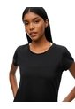 Camiseta Deportiva Secado Rápido Negra Mujer Negro de Gef