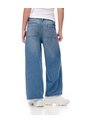 Jean Wide Leg Tiro Medio índigo Medio Niña Azul Oscuro de Gef