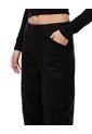 Pantalón Cargo Tiro Alto Negro Mujer Negro de Gef