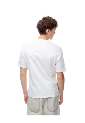Camiseta Regular Algodón Blanca Hombre Blanco