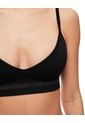 Top Soporte Medio Seamless Copas Removible Negro Mujer Negro de Gef