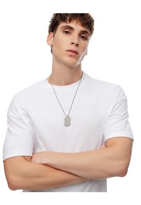 Camiseta Regular Algodón Blanca Hombre Blanco