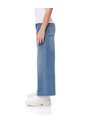 Jean Wide Leg Tiro Medio índigo Medio Niña Azul Oscuro de Gef