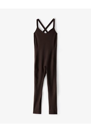 Enterizo Deportivo Secado Rápido Chocolate Mujer Chocolate