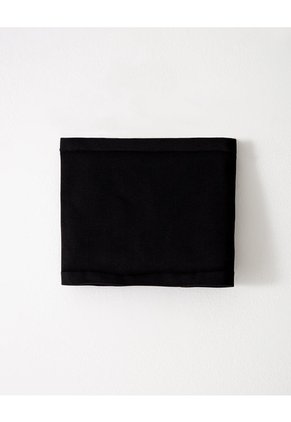 Crop Top Slim Seamless Negra Mujer Negro