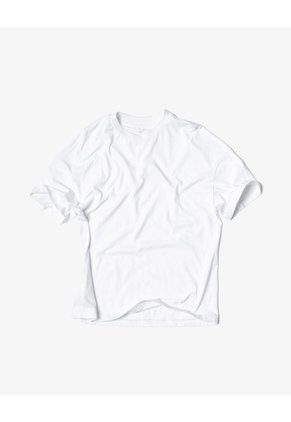 Camiseta Regular Algodón Blanca Hombre Blanco