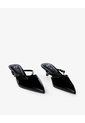 Zapatos Tipo Mule Tacón Bajo Negros Mujer Negro de Gef