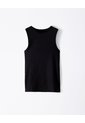 Camiseta Esqueleto Slim Tib Algodón Negra Mujer Negro de Gef