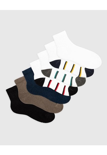 Medias Niño Tobillera Pack X7 Surtido Multicolor