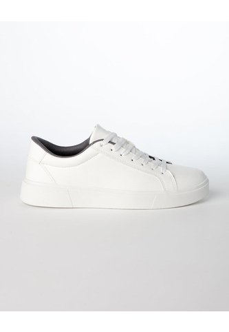 Tenis Casuales Blancos Hombre Blanco Gef