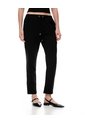 Pantalón Recto Tiro Alto Negro Mujer Negro de Gef