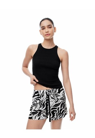 Short De Pijama Mujer Estampado Blanco Gef