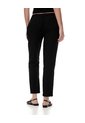 Pantalón Recto Tiro Alto Negro Mujer Negro de Gef