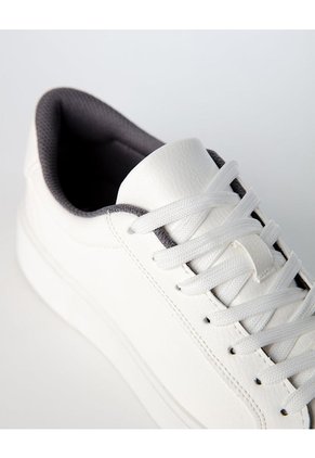 Tenis Casuales Blancos Hombre Blanco