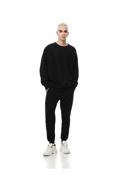 Jogger Relax Algodón Negro Hombre Negro