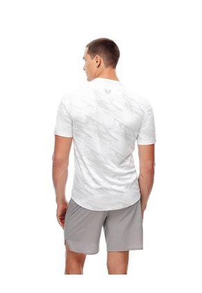 Camiseta Deportiva Control Humedad Blanca Hombre Blanco
