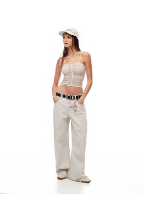 Crop Top Slim Seamless Habana Mujer Marron